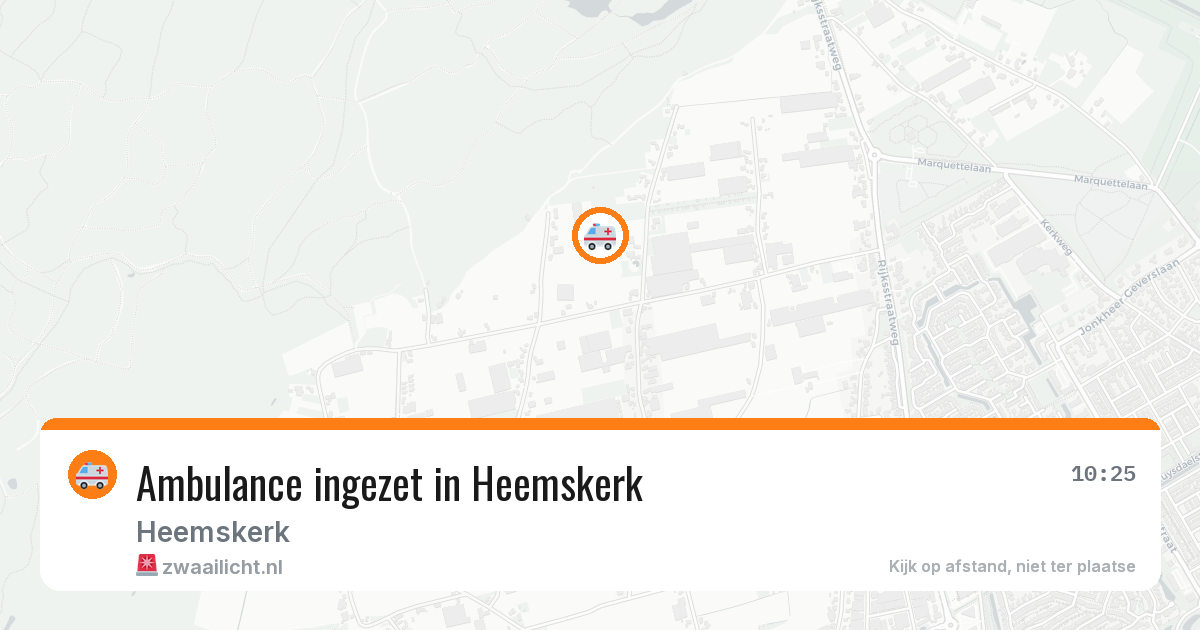Ambulance ingezet in Heemskerk — 12 aug 2026
