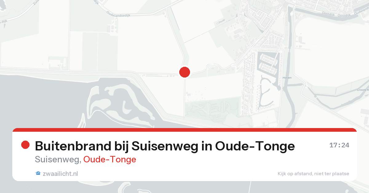 Buitenbrand bij Suisenweg in Oude-Tonge — 20 aug 2026