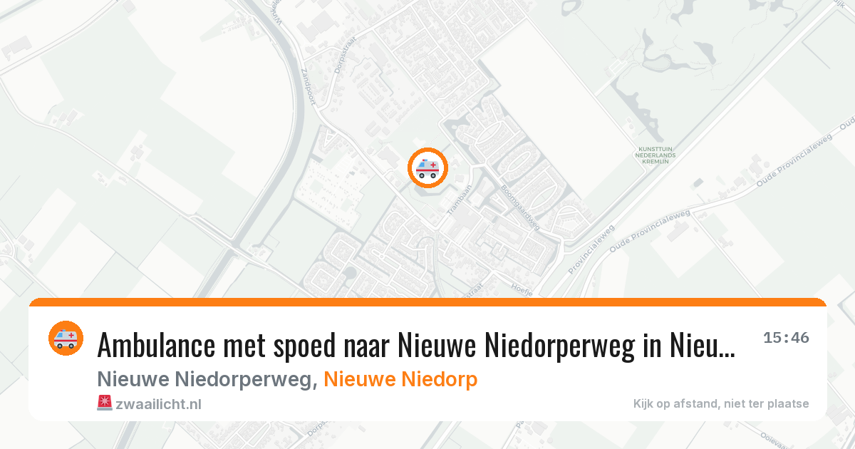 Ambulance met spoed naar Nieuwe Niedorperweg in Nieuwe Niedorp — 29 apr 2026