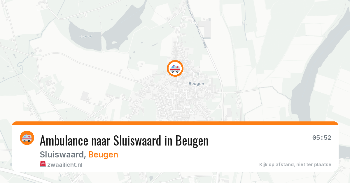 Ambulance naar Sluiswaard in Beugen — 11 jul 2026
