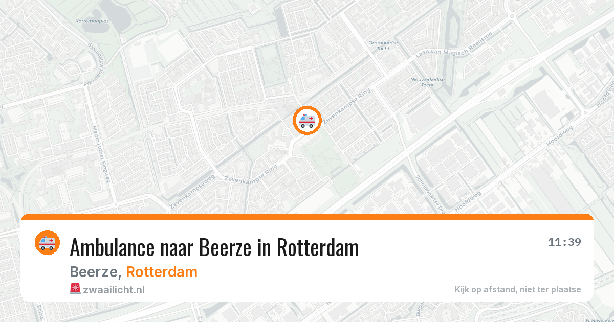 Ambulance naar Beerze in Rotterdam — 27 jun 2026