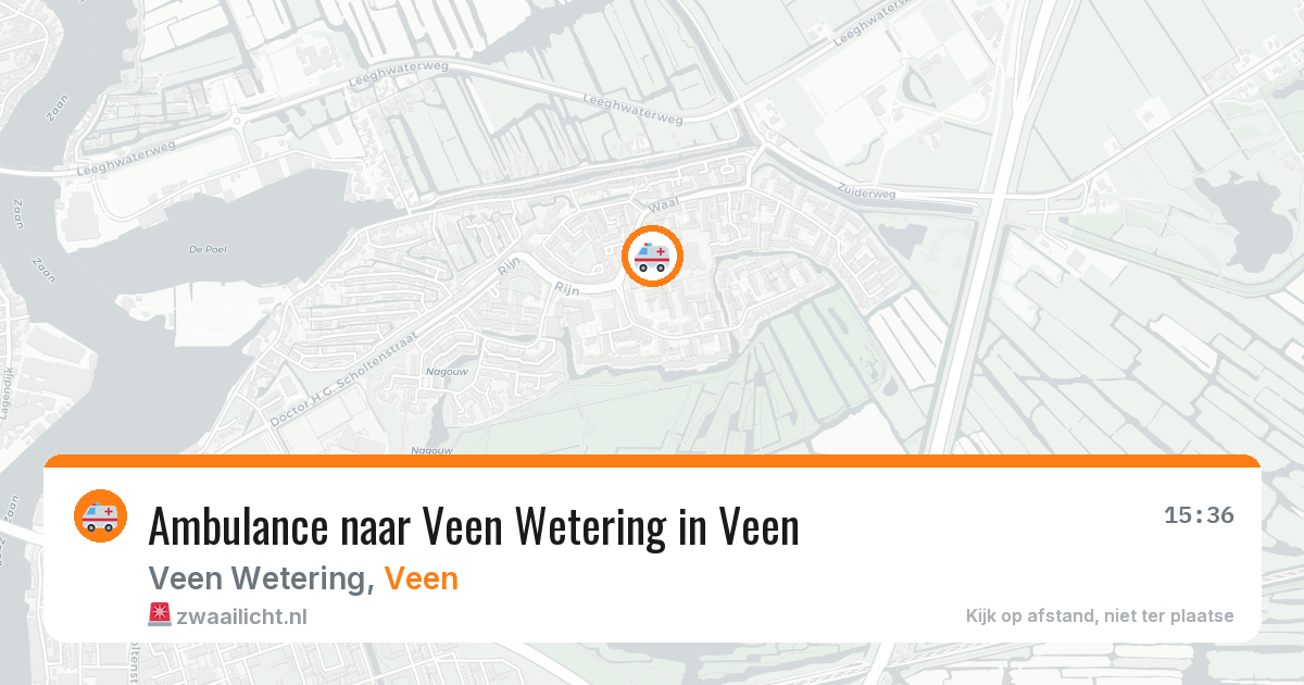 Ambulance naar Veen Wetering in Veen — 28 jun 2026