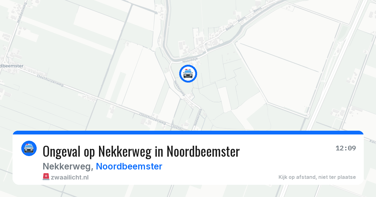 Ongeval op Nekkerweg in Noordbeemster — 1 jun 2026