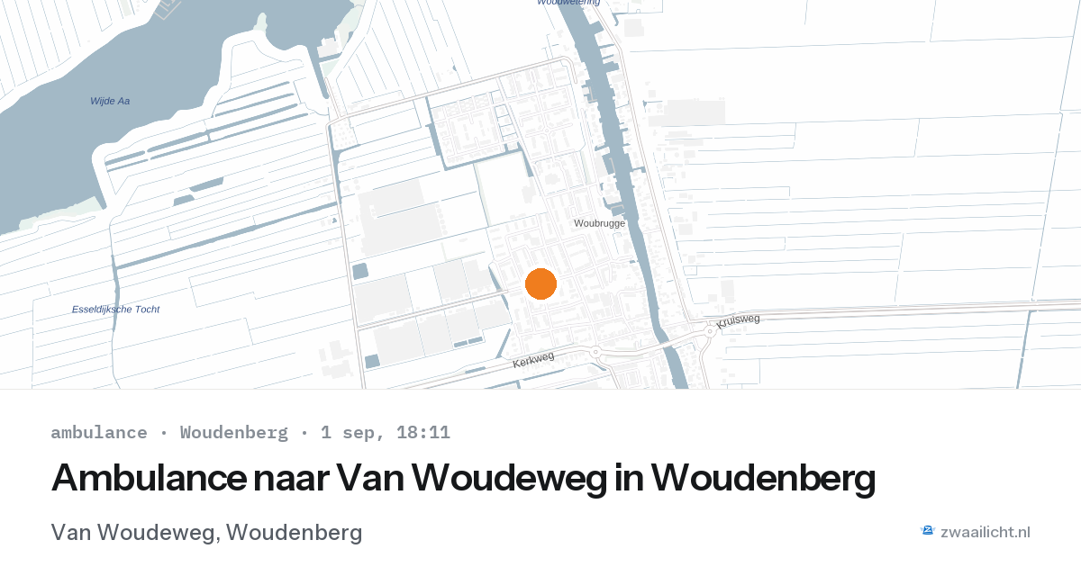Ambulance naar Van Woudeweg in Woudenberg — 1 sep 2026
