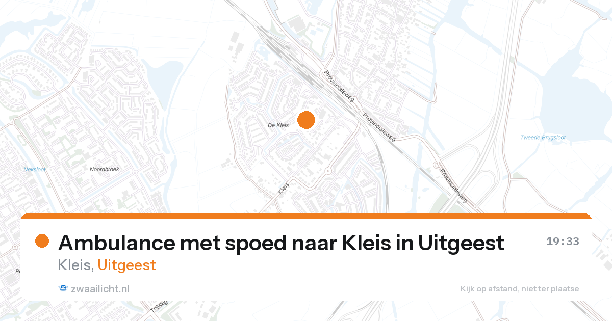 Ambulance met spoed naar Kleis in Uitgeest — 27 aug 2026