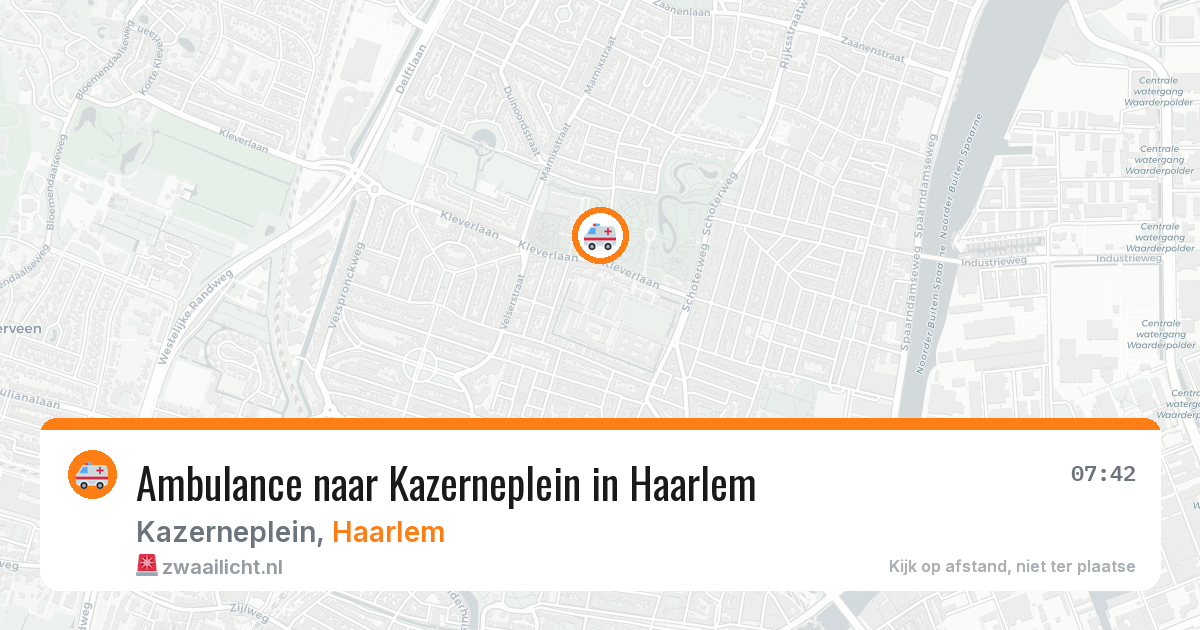 Ambulance naar Kazerneplein in Haarlem — 9 jul 2026