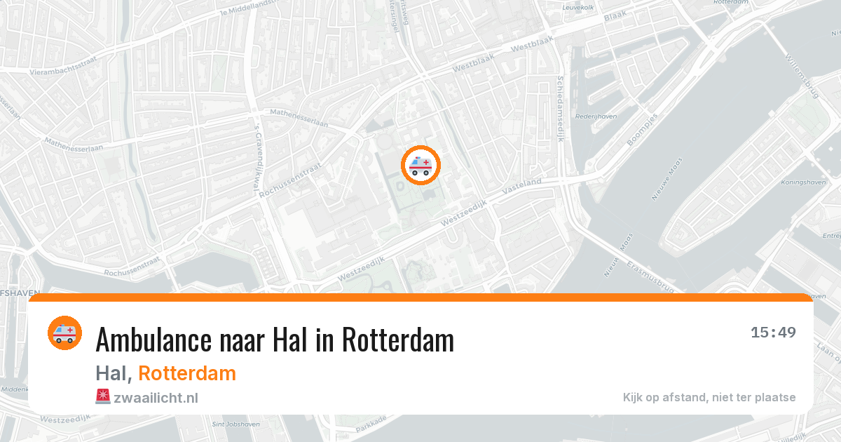 Ambulance naar Hal in Rotterdam — 28 apr 2026