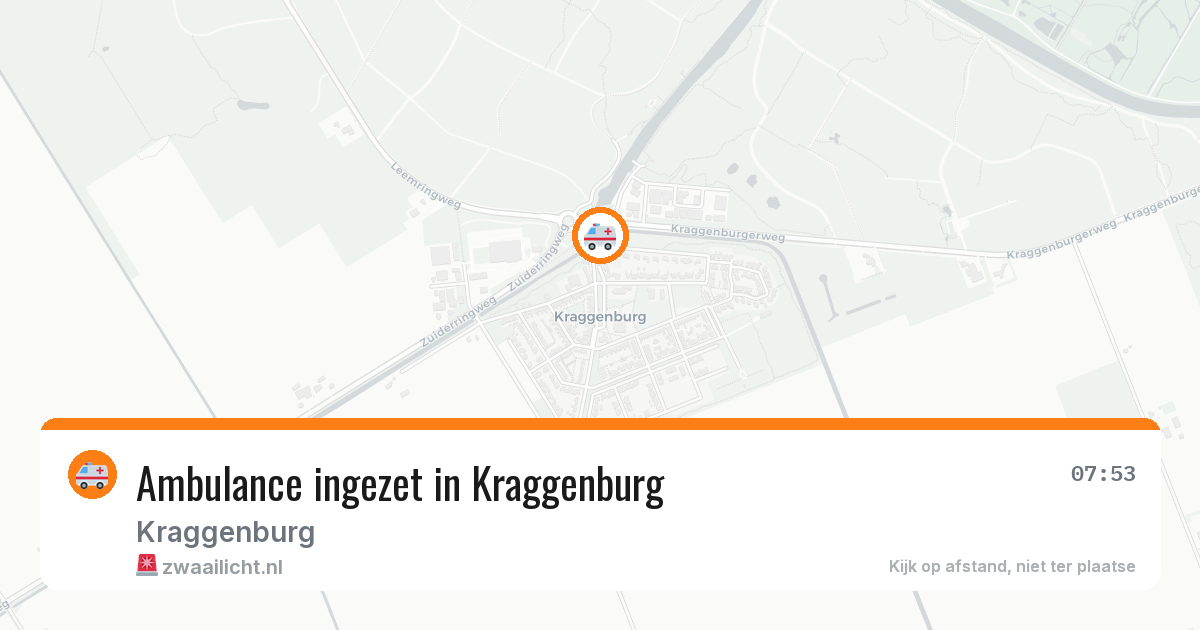 Ambulance ingezet in Kraggenburg — 12 jul 2026