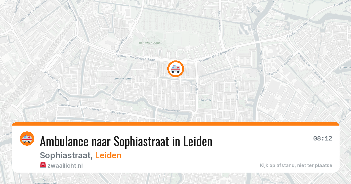 Ambulance naar Sophiastraat in Leiden — 25 apr 2026