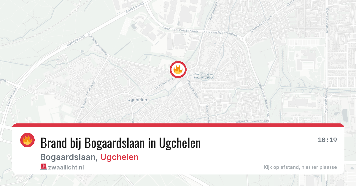 Brand bij Bogaardslaan in Ugchelen — 9 mrt 2026