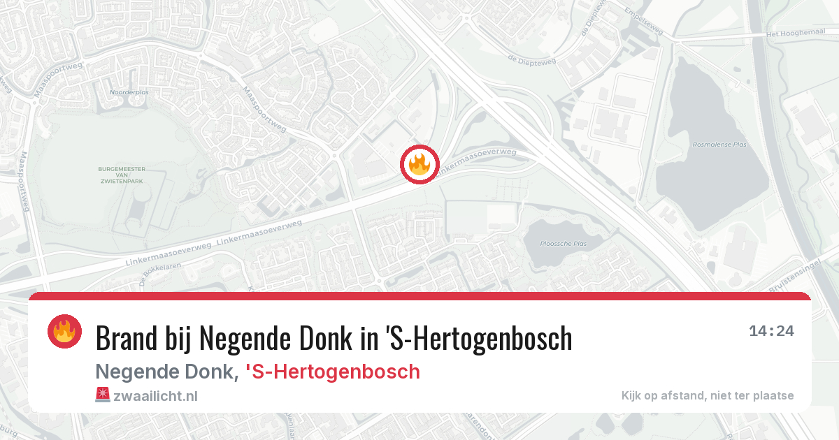 Brand bij Negende Donk in 'S-Hertogenbosch — 21 mei 2026