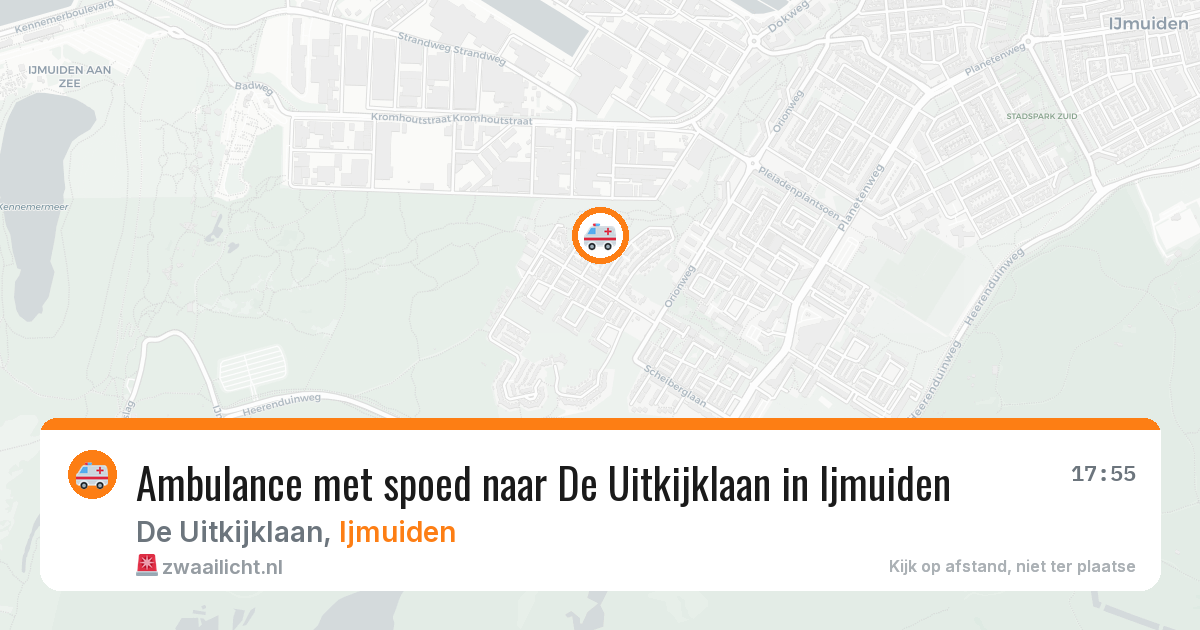 Ambulance met spoed naar De Uitkijklaan in Ijmuiden — 2 aug 2026