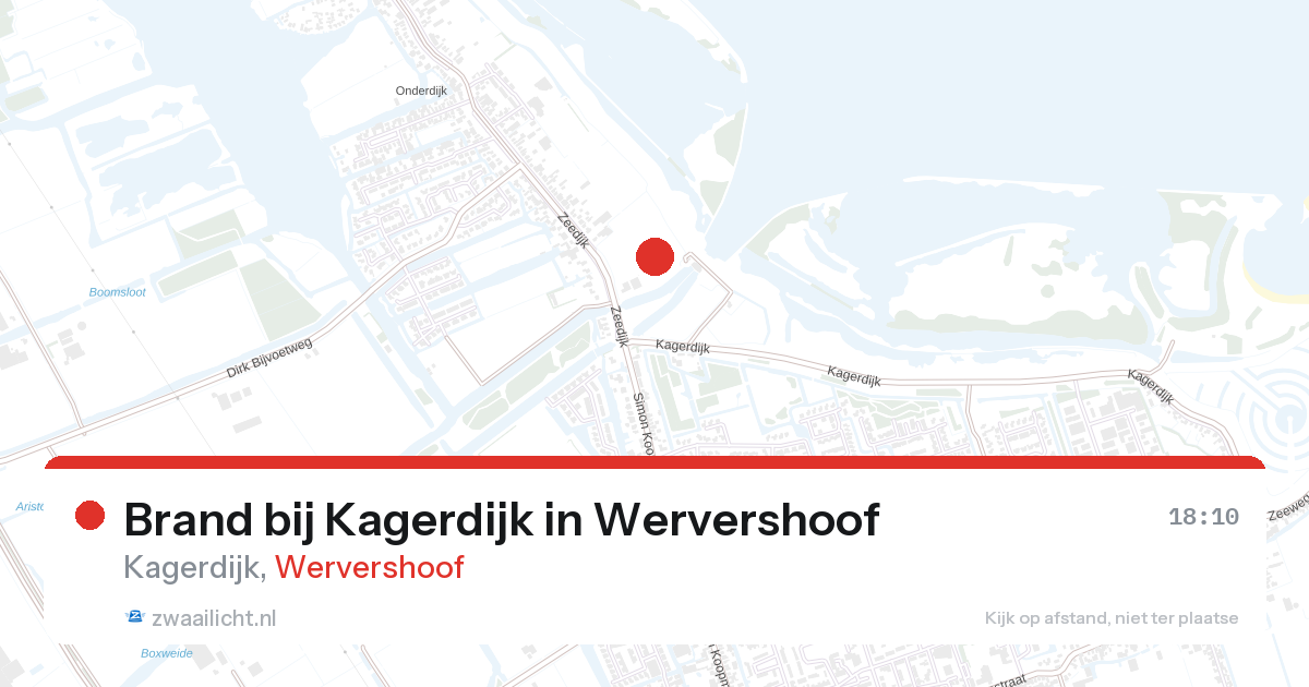 Brand bij Kagerdijk in Wervershoof — 10 jun 2026