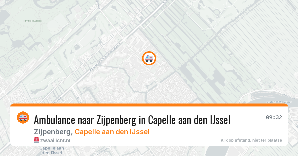 Ambulance naar Zijpenberg in Capelle aan den IJssel — 29 mei 2026