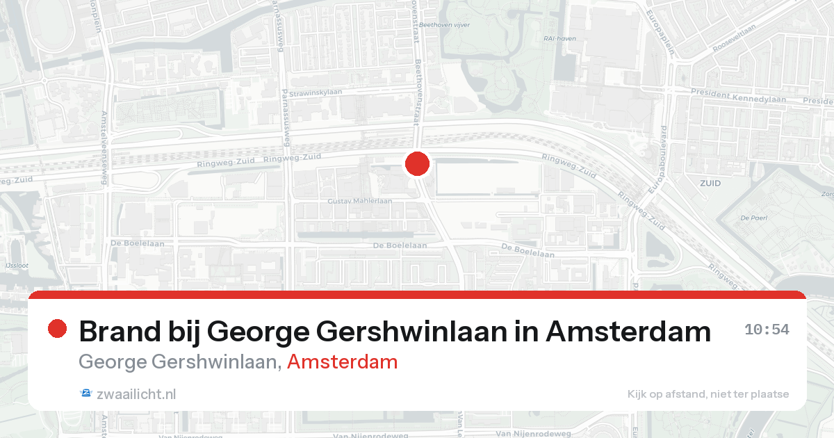 Brand bij George Gershwinlaan in Amsterdam — 26 jul 2026