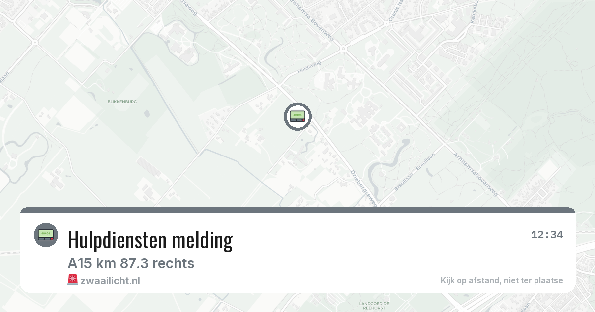 Hulpdiensten melding — 30 jan 2026