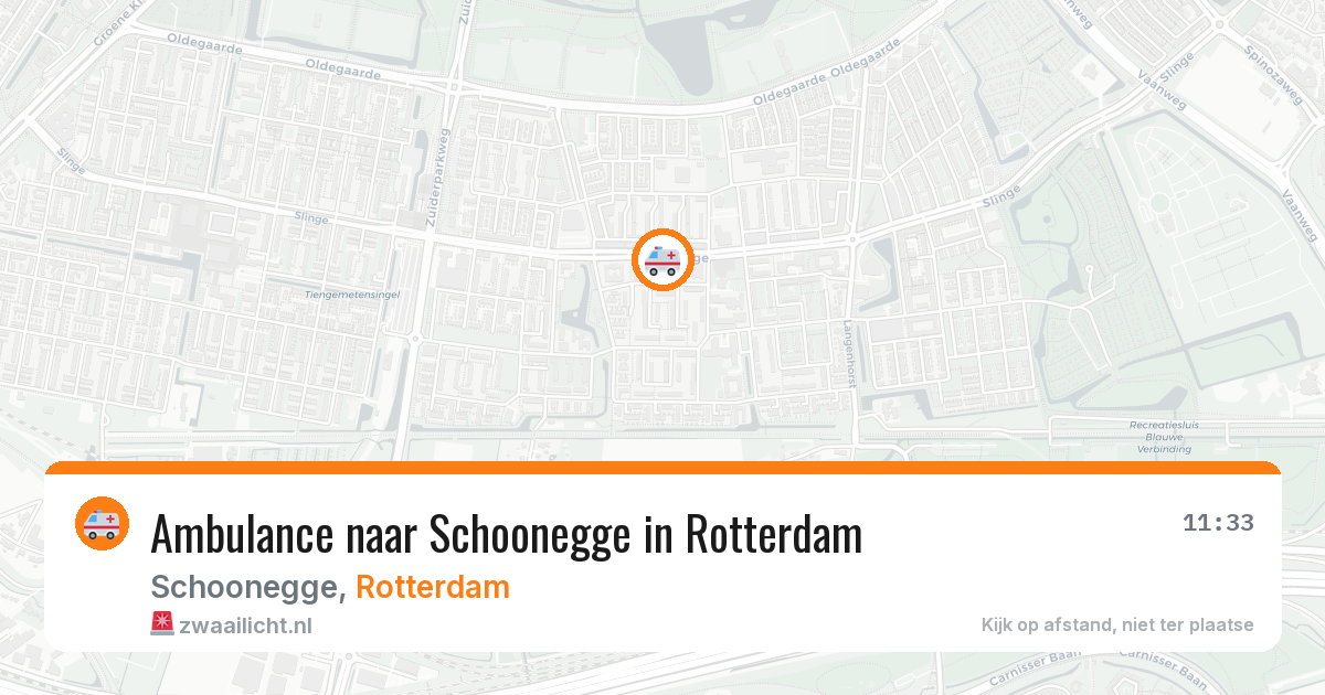 Ambulance naar Schoonegge in Rotterdam — 15 jun 2026