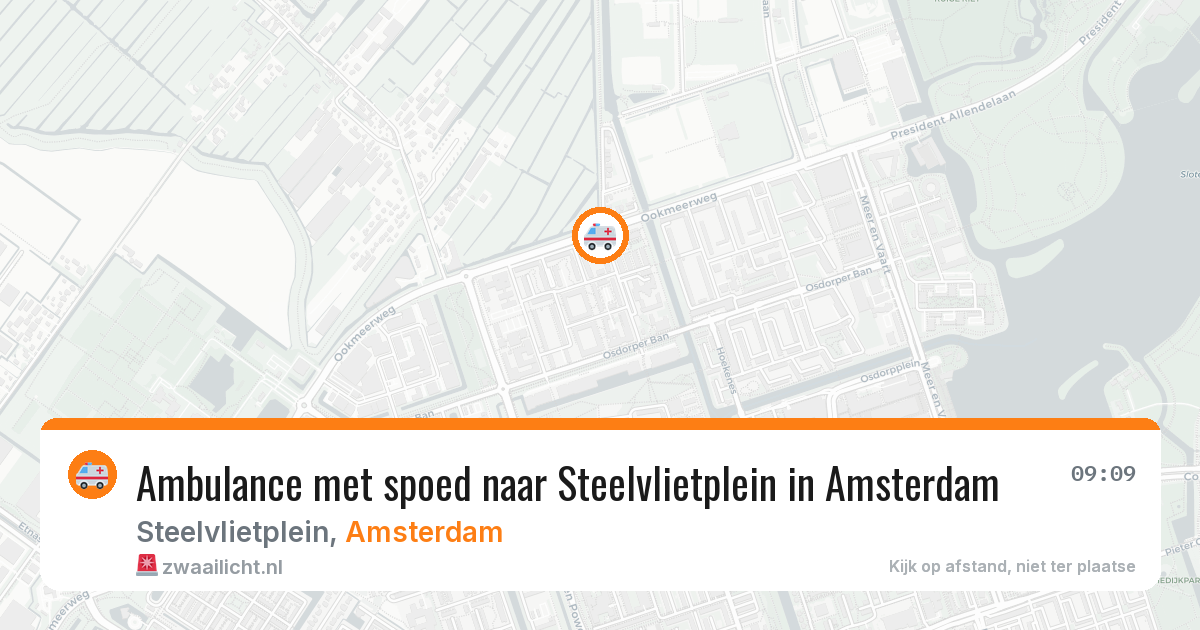 Ambulance met spoed naar Steelvlietplein in Amsterdam — 5 jun 2026