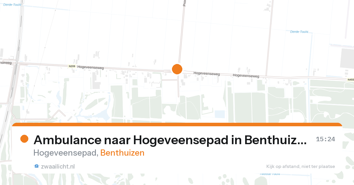 Ambulance naar Hogeveensepad in Benthuizen — 27 aug 2026