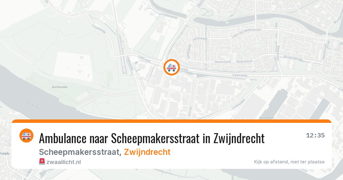 Ambulance naar Scheepmakersstraat in Zwijndrecht — 3 jun 2026
