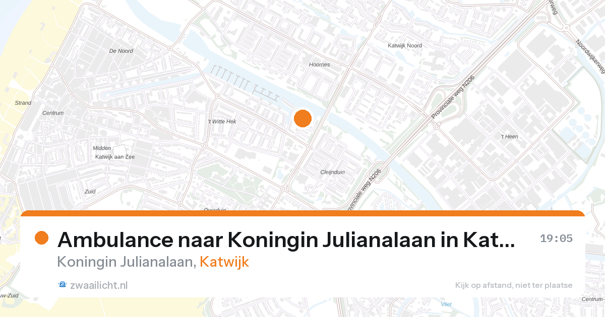 Ambulance naar Koningin Julianalaan in Katwijk — 13 jul 2026