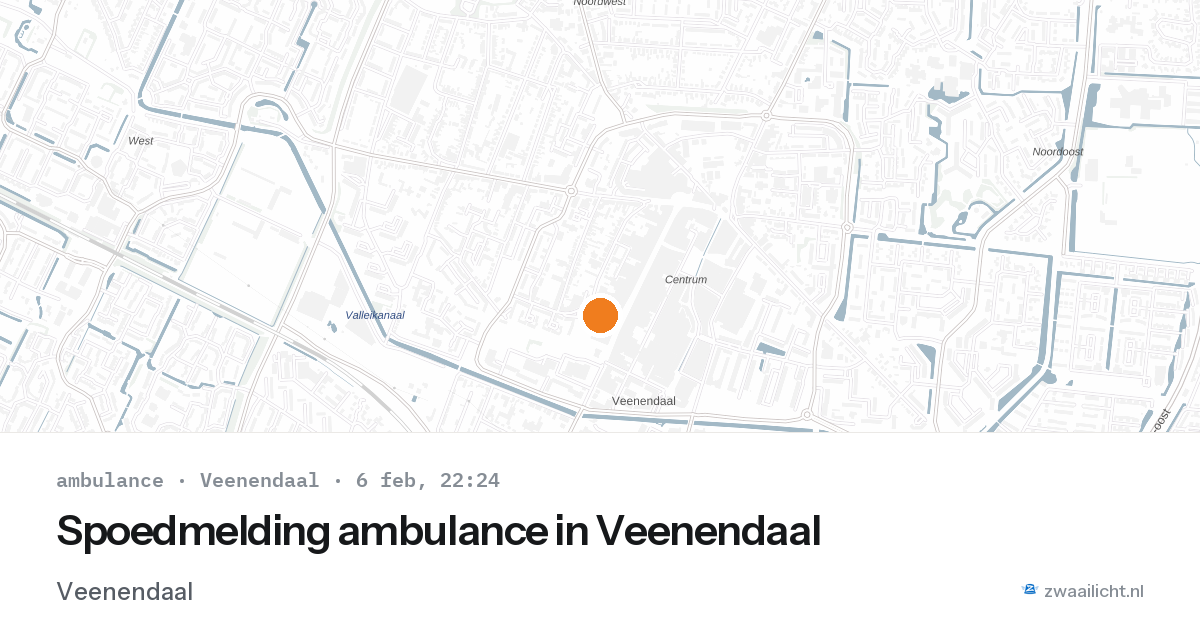 Spoedmelding ambulance in Veenendaal — 6 feb 2026
