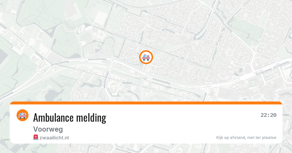 Ambulance melding — 9 aug 2026