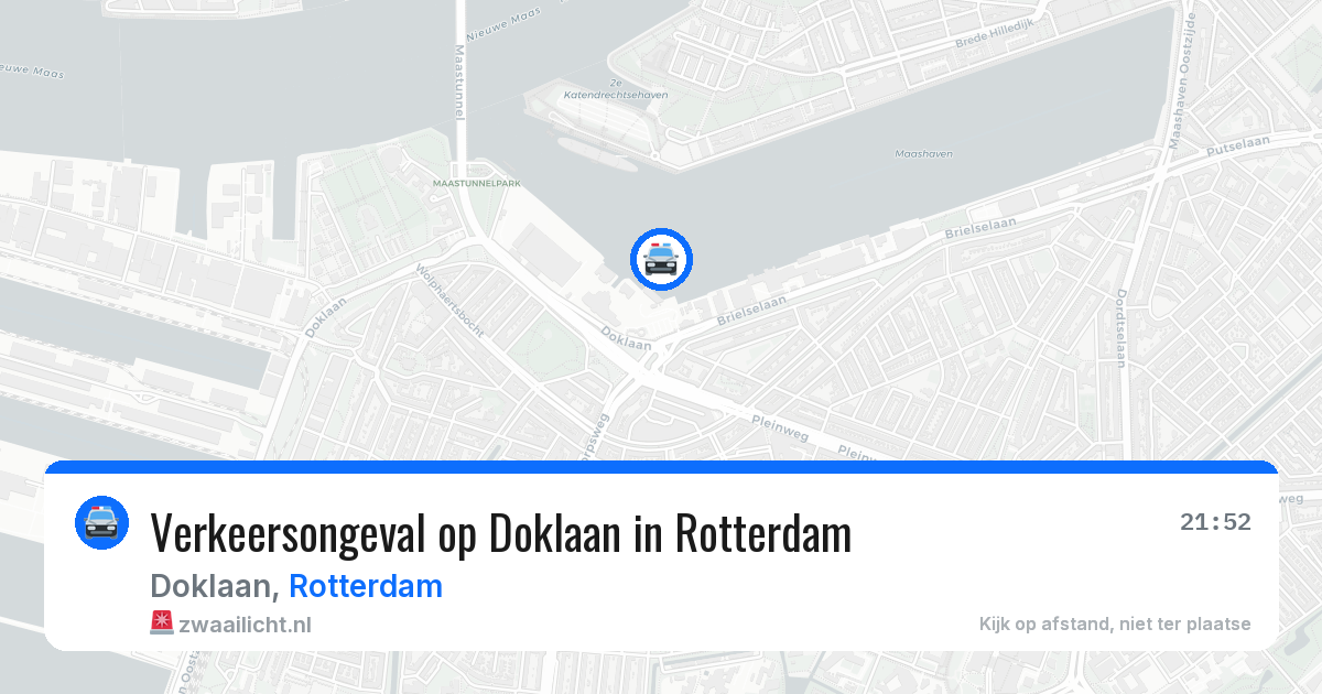Verkeersongeval op Doklaan in Rotterdam — 18 apr 2026
