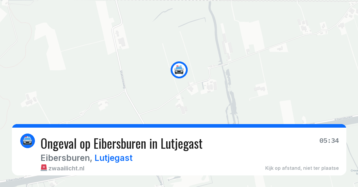 Ongeval op Eibersburen in Lutjegast — 26 jul 2026