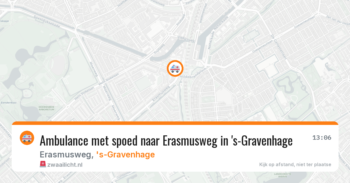 Ambulance met spoed naar Erasmusweg in 's-Gravenhage — 25 jan 2026