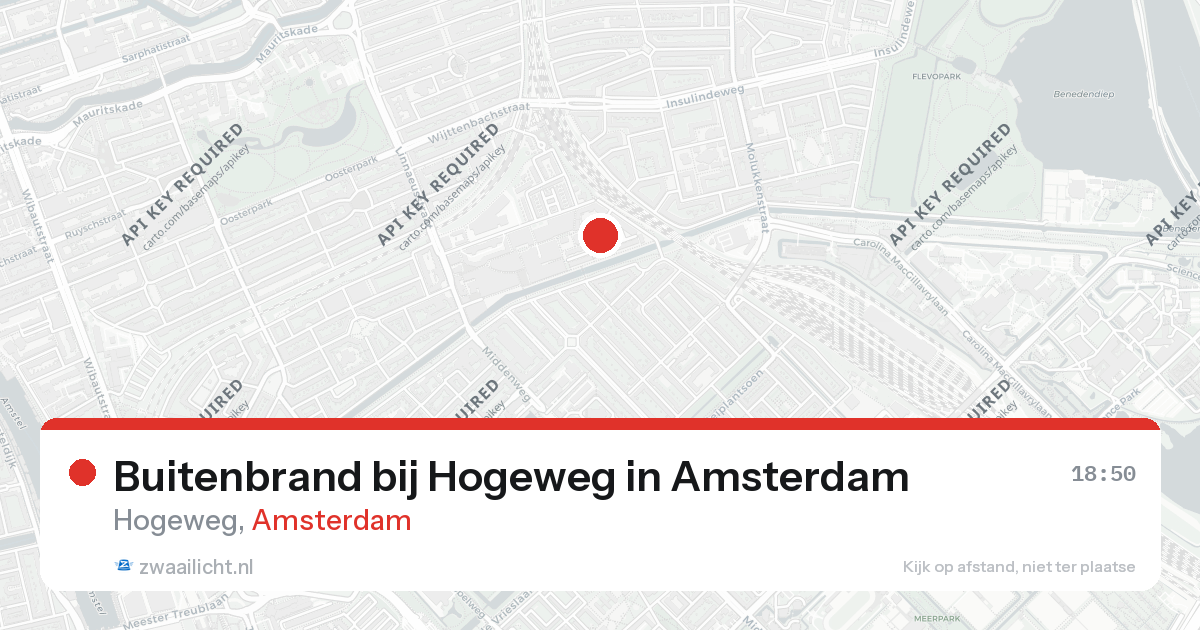 Buitenbrand bij Hogeweg in Amsterdam — 26 aug 2026
