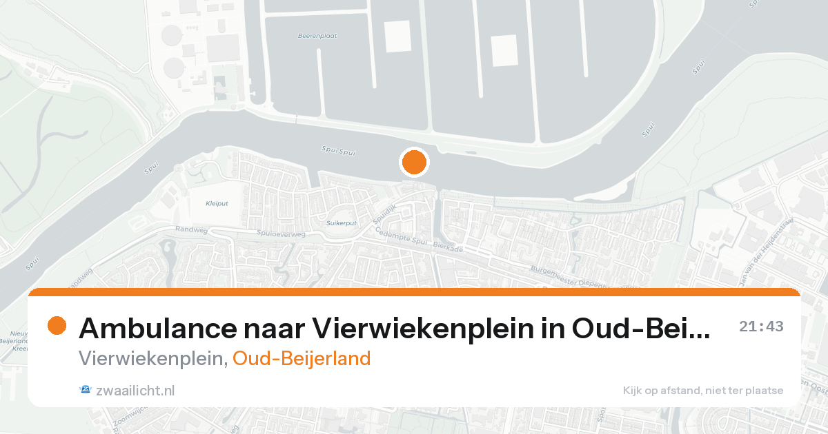 Ambulance naar Vierwiekenplein in Oud-Beijerland — 4 jul 2026