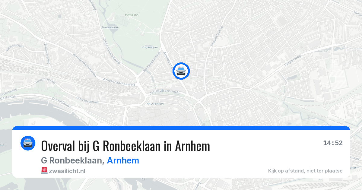 Overval bij G Ronbeeklaan in Arnhem — 5 jul 2026