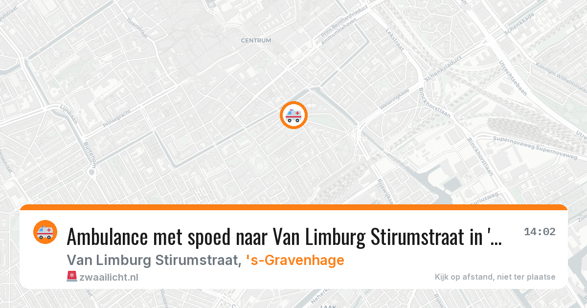 Ambulance met spoed naar Van Limburg Stirumstraat in 's-Gravenhage — 31 jul 2026