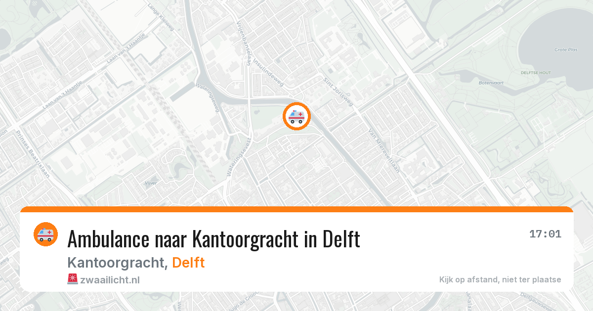 Ambulance naar Kantoorgracht in Delft — 2 jul 2026