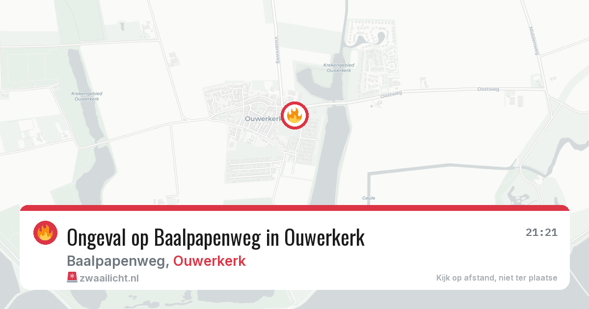 Ongeval op Baalpapenweg in Ouwerkerk — 19 jun 2026