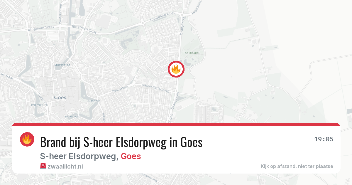 Brand bij S-heer Elsdorpweg in Goes — 8 mei 2026