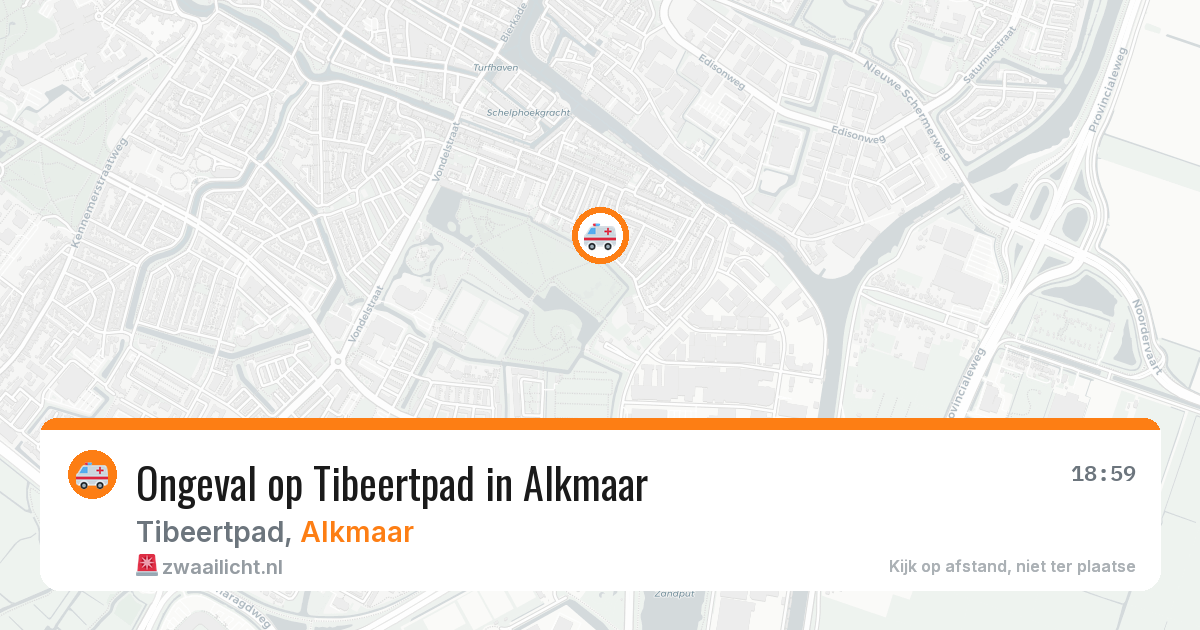 Ongeval op Tibeertpad in Alkmaar — 26 apr 2026