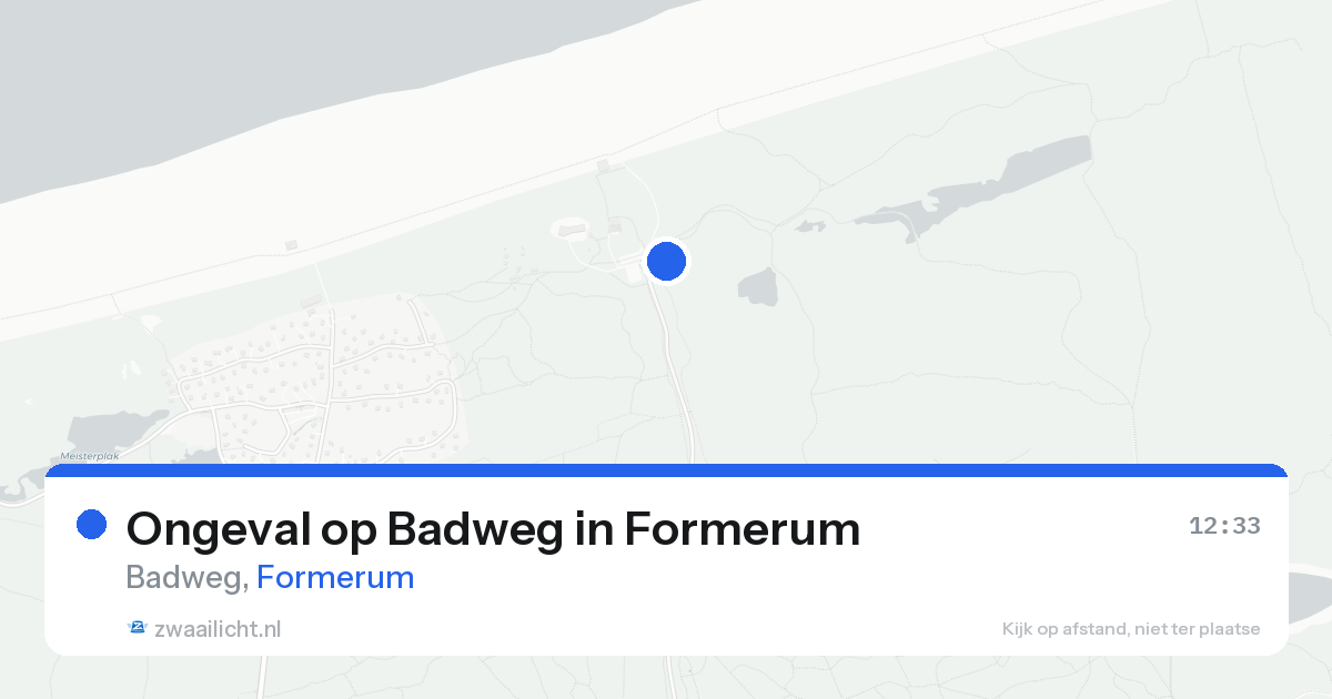 Ongeval op Badweg in Formerum — 7 aug 2026