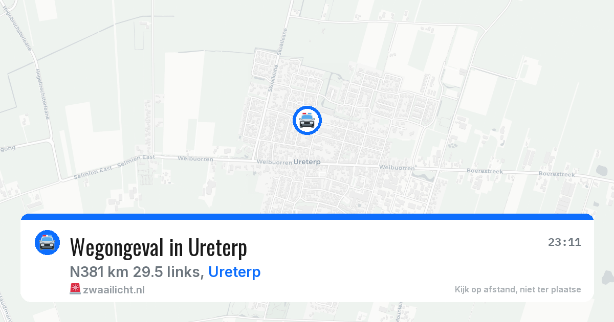 Wegongeval in Ureterp — 18 jul 2026