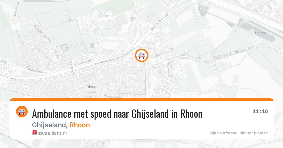 Ambulance met spoed naar Ghijseland in Rhoon — 29 jan 2026