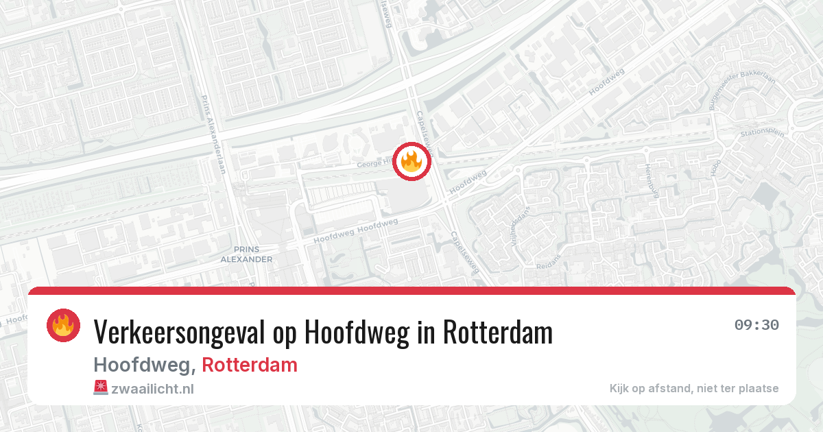 Verkeersongeval op Hoofdweg in Rotterdam — 5 jul 2026