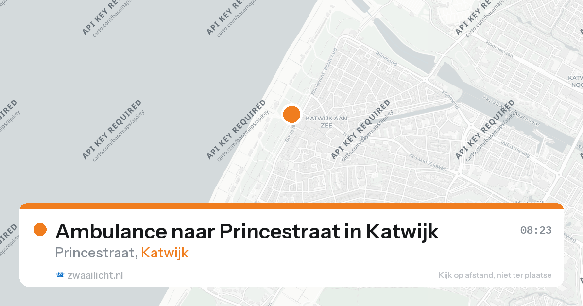Ambulance naar Princestraat in Katwijk — 21 jul 2026