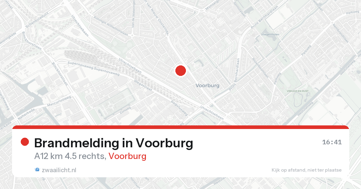 Brandmelding in Voorburg — 19 aug 2026