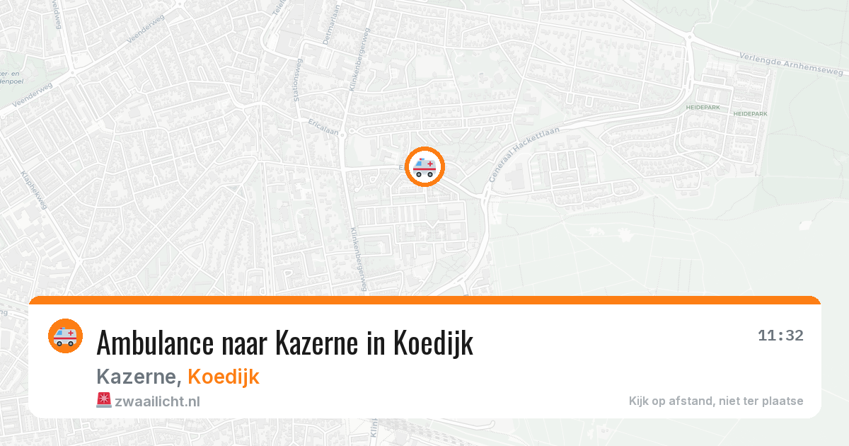 Ambulance naar Kazerne in Koedijk — 28 jun 2026