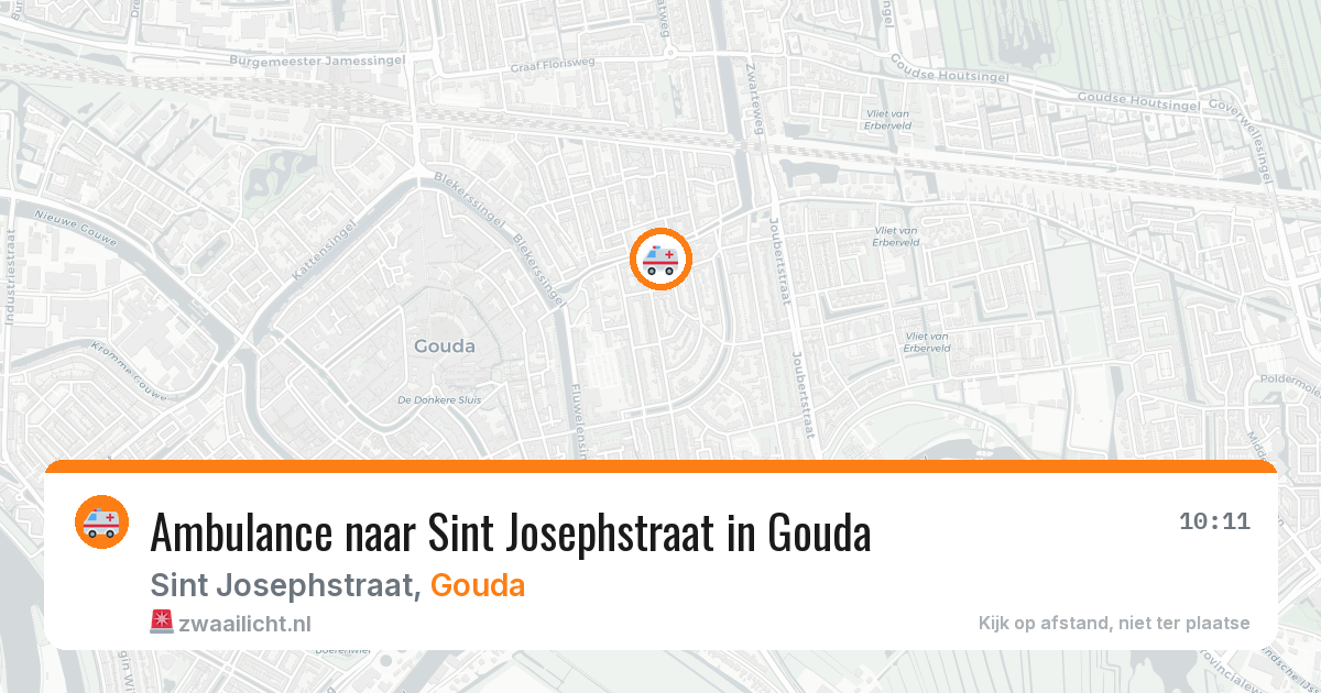 Ambulance naar Sint Josephstraat in Gouda — 26 jun 2026