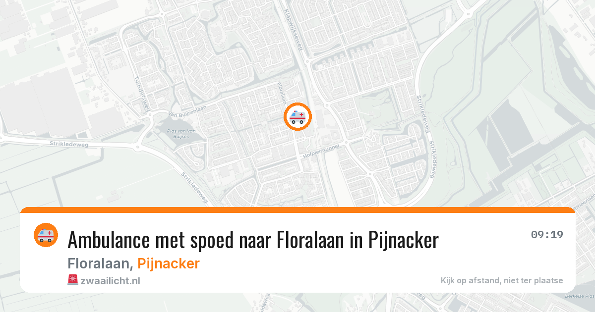 Ambulance met spoed naar Floralaan in Pijnacker — 18 mrt 2026