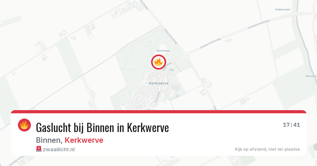 Gaslucht bij Binnen in Kerkwerve — 19 feb 2026
