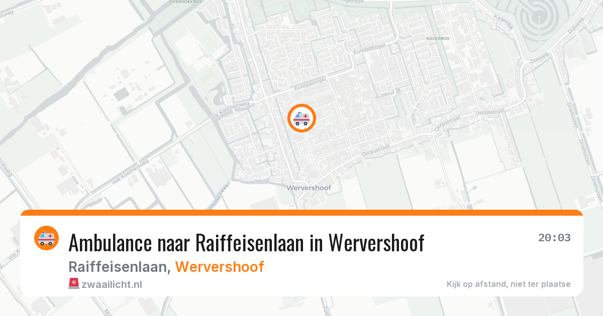Ambulance naar Raiffeisenlaan in Wervershoof — 26 jun 2026