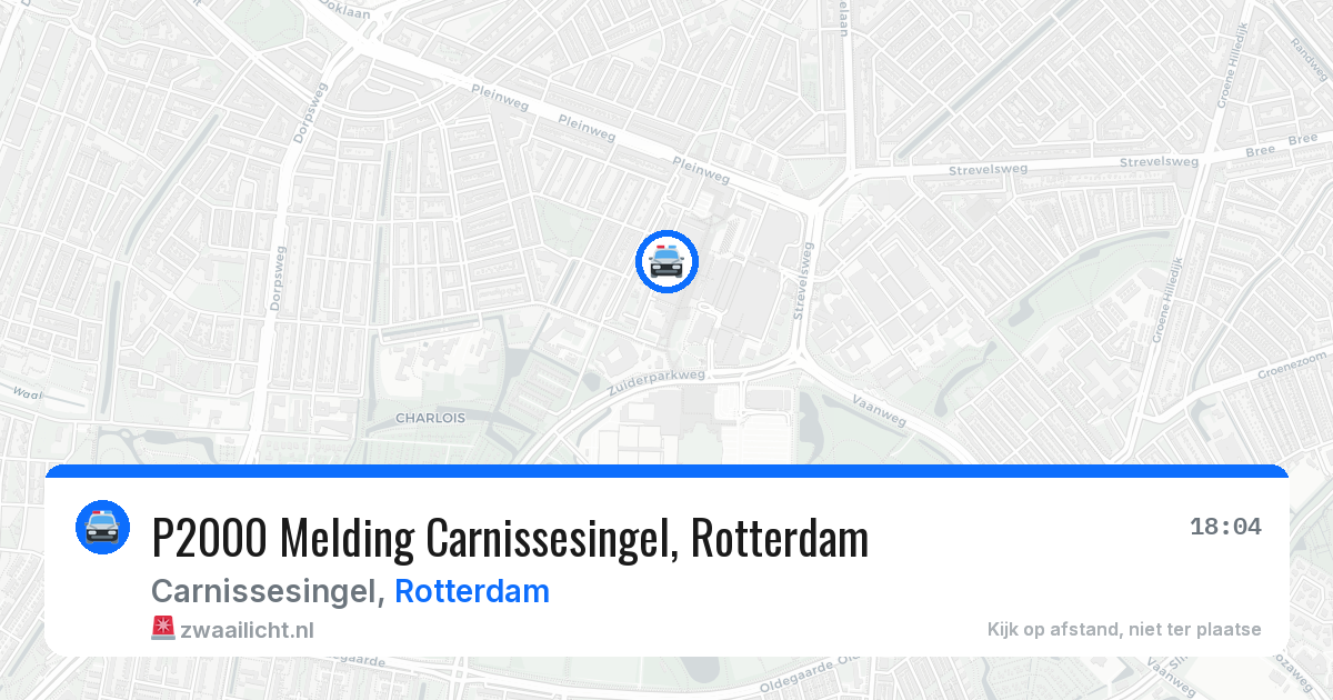 P2000 Melding Carnissesingel, Rotterdam — 6 jul 2026